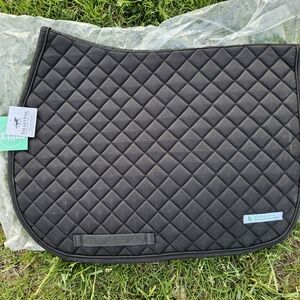 Black Quilted Saddle Pad